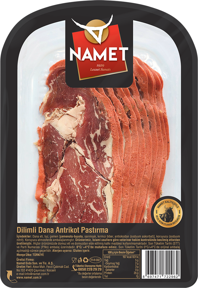 Dilimli Dana Antrikot Pastırma
