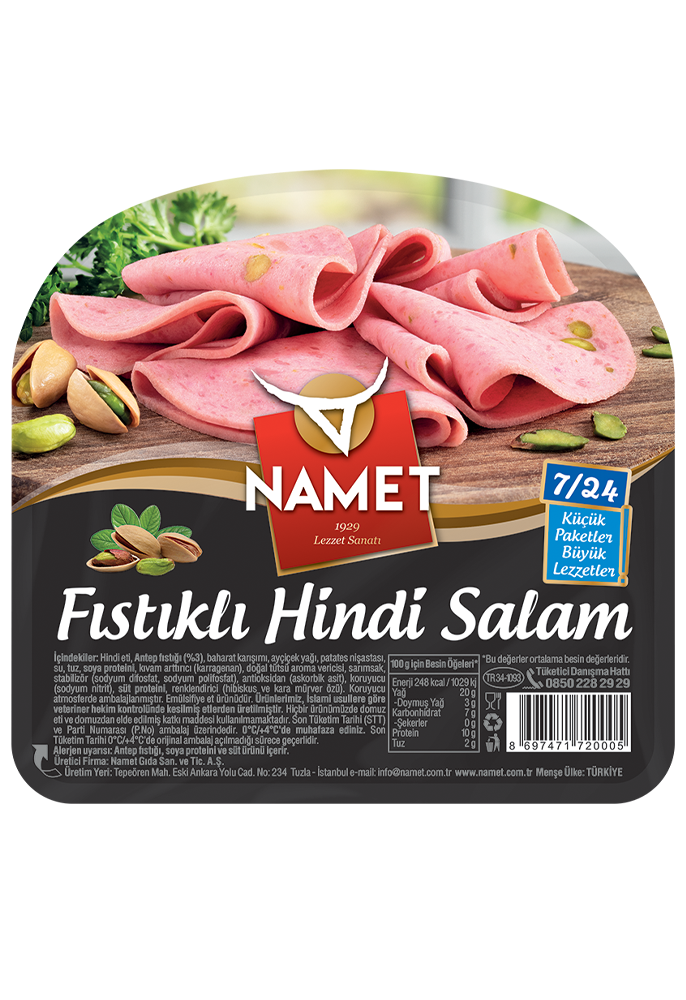 7/24 Fıstıklı Hindi Salam