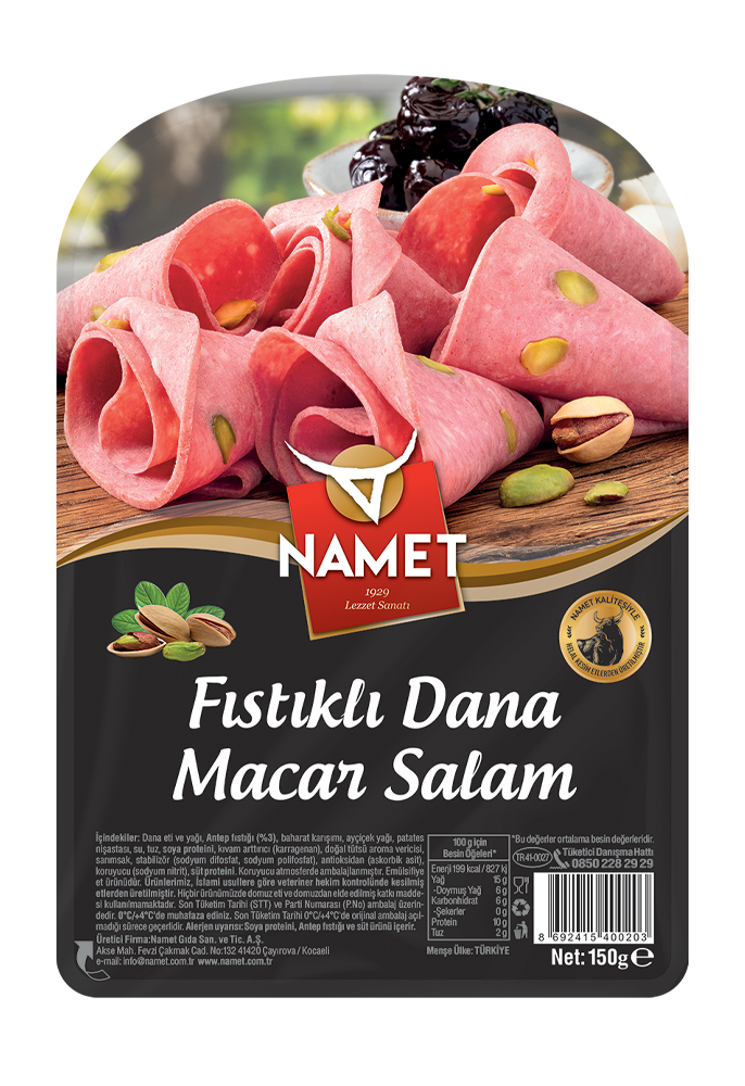 Fıstıklı Dana Macar Salam