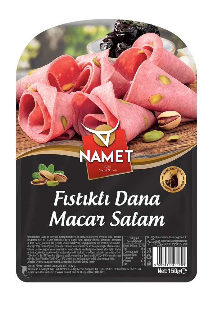 Fıstıklı Dana Macar Salam