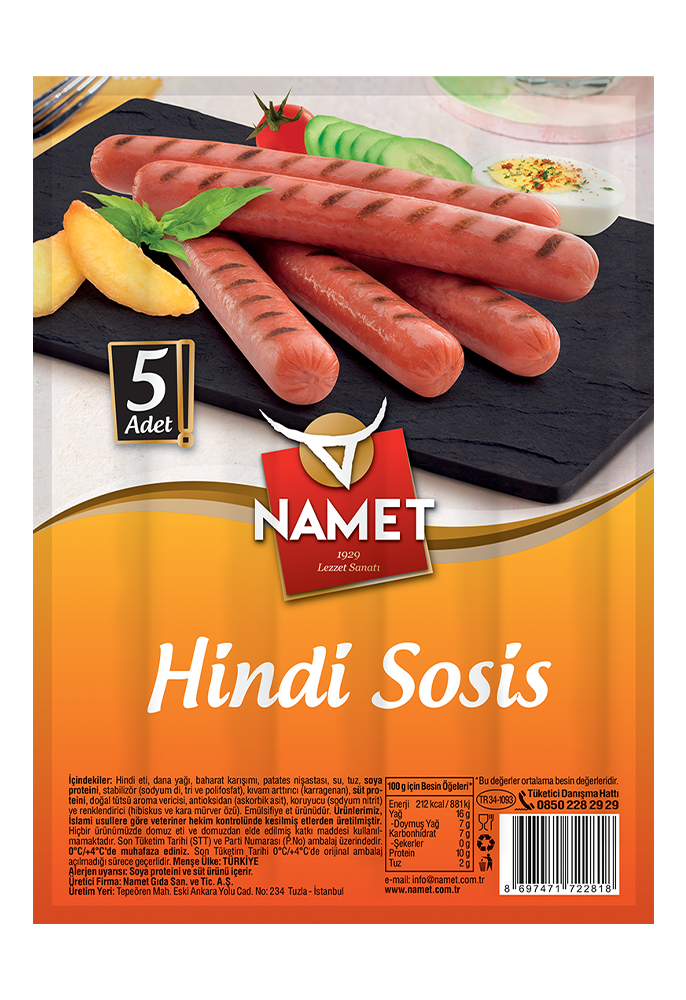 5'li Hindi Sosis