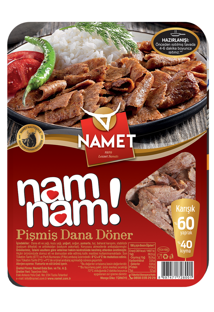 Pişmiş Karışık Dana Döner