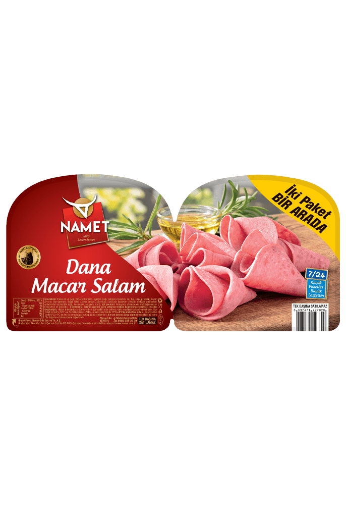 2 Paket Bir Arada 7/24 Dana Macar Salam