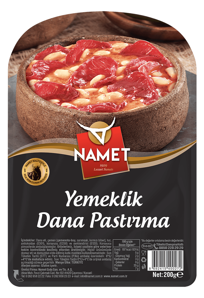 Yemeklik Dana Pastırma